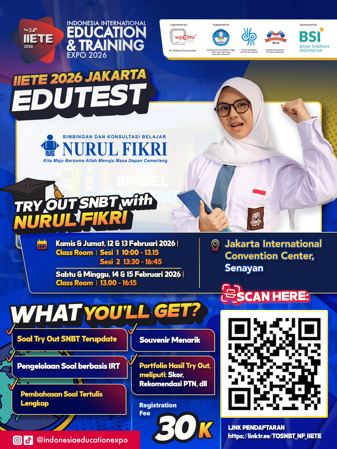 IIETE 2026 JAKARTA EDUTEST TRY OUT SNBT WITH NURUL FIKRI